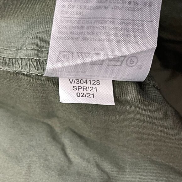 Banana Republic Tiered‎ Mini Dress Women's Large Green Puff Sleeve Cottagecore - Picture 11 of 14